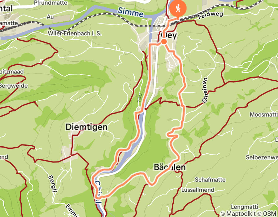 Karte der Tour