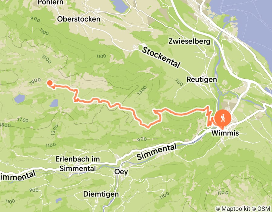 Karte der Tour