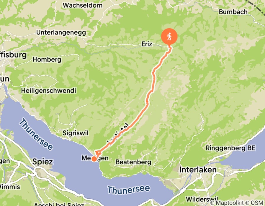 Karte der Tour