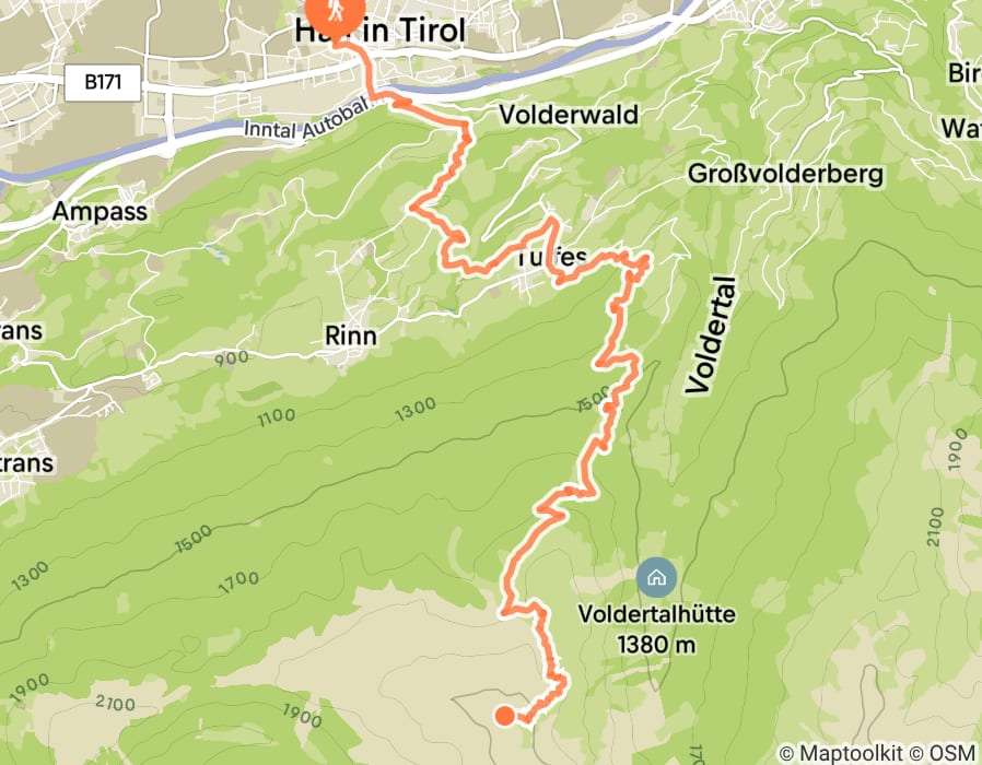 Karte der Tour