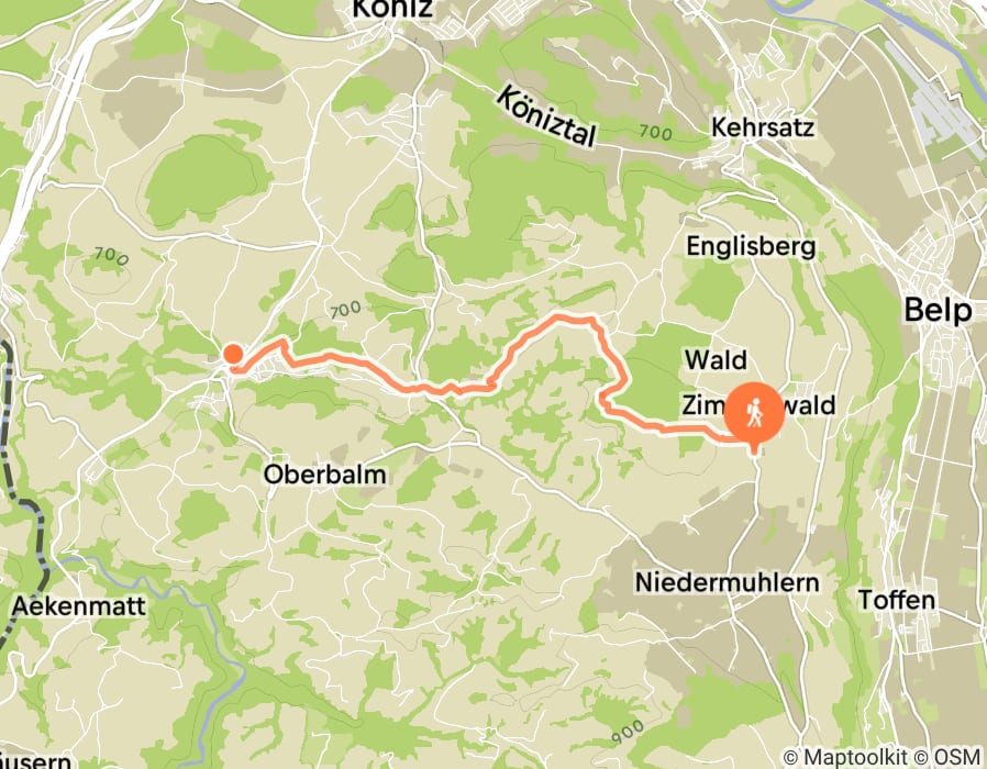 Karte der Tour