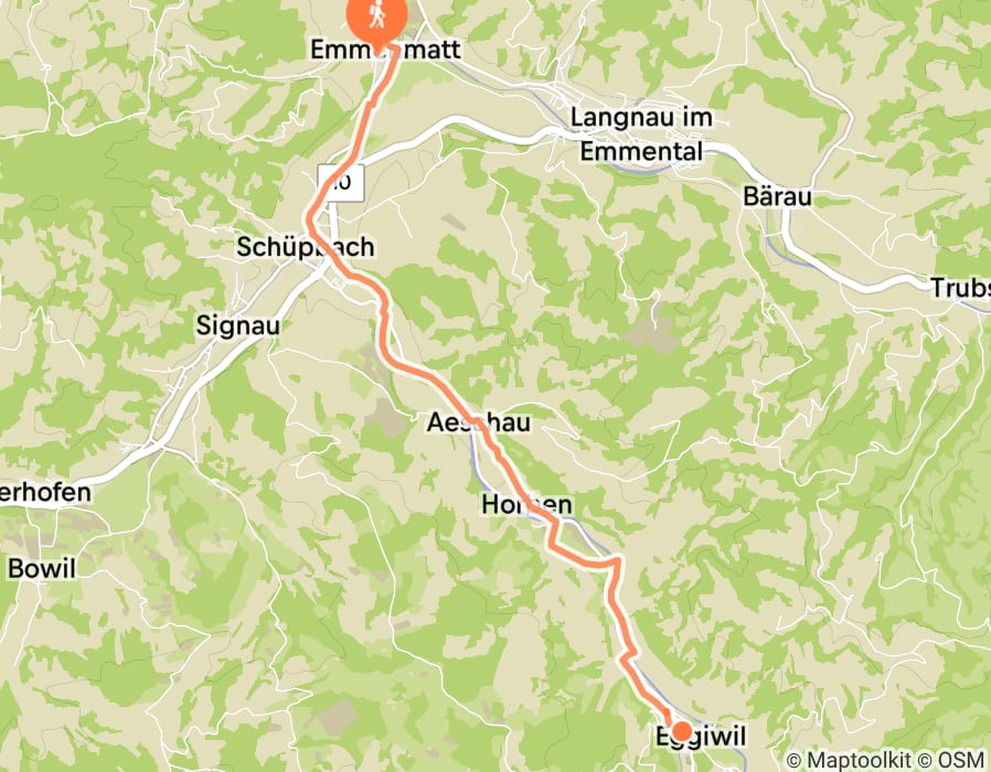 Karte der Tour