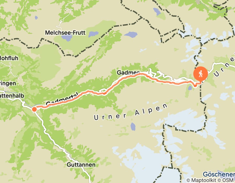 Karte der Tour