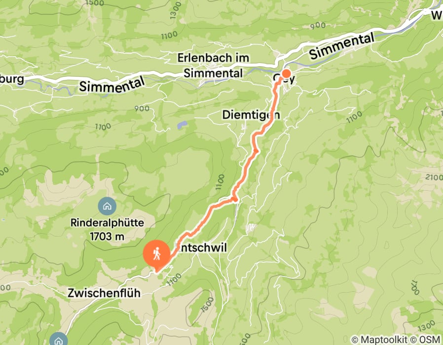 Karte der Tour