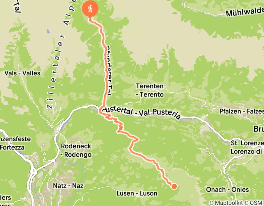 Karte der Tour