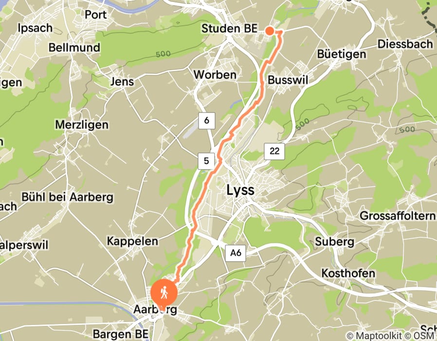 Karte der Tour