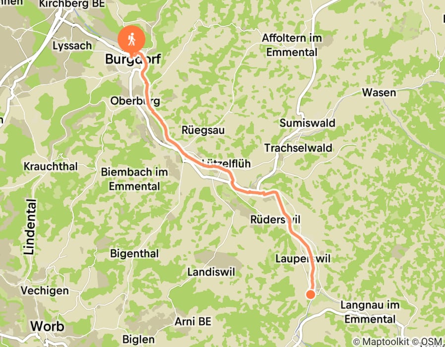 Karte der Tour