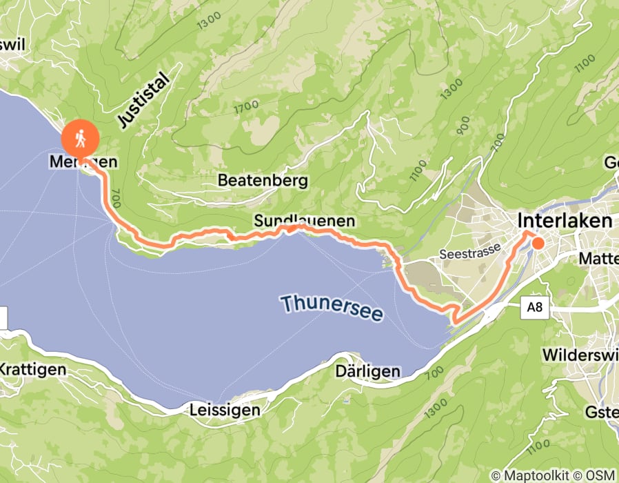 Karte der Tour