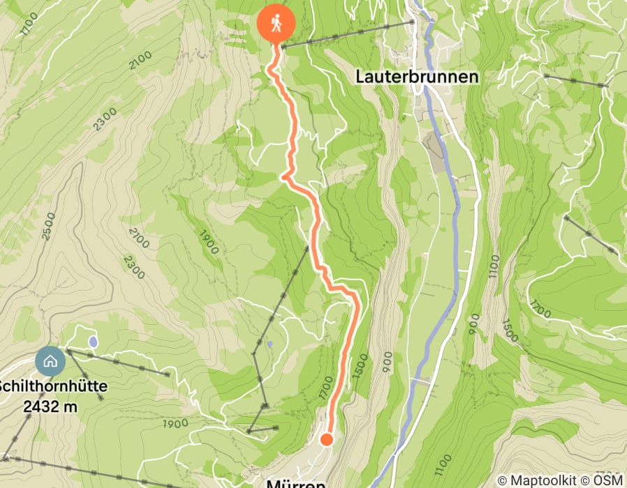 Karte der Tour