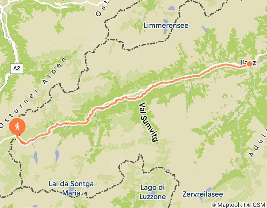 Karte der Tour