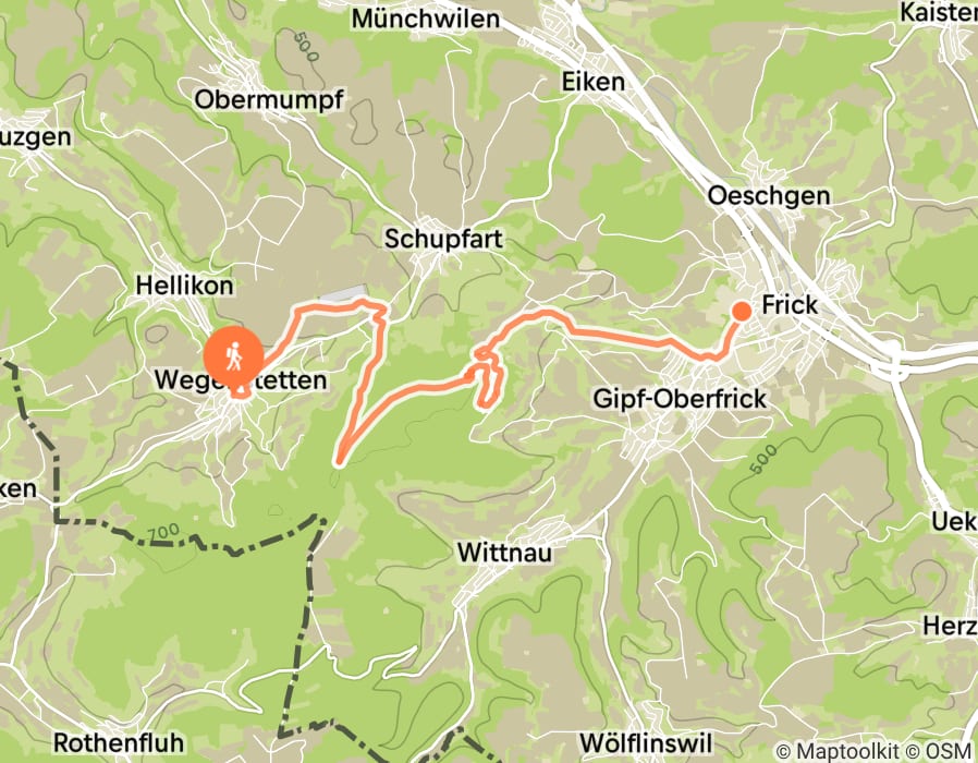 Karte der Tour