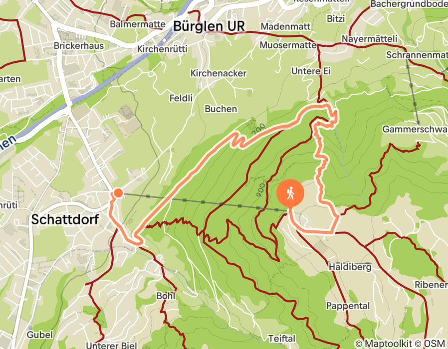 Karte der Tour