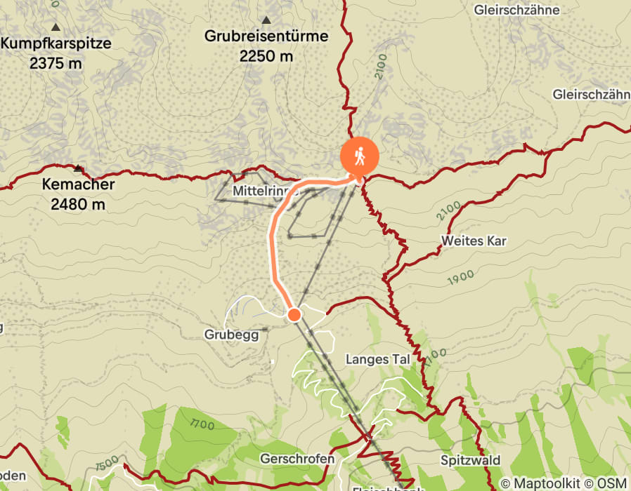 Karte der Tour