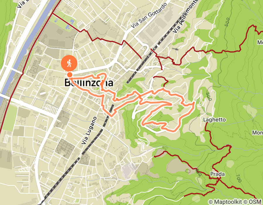 Karte der Tour