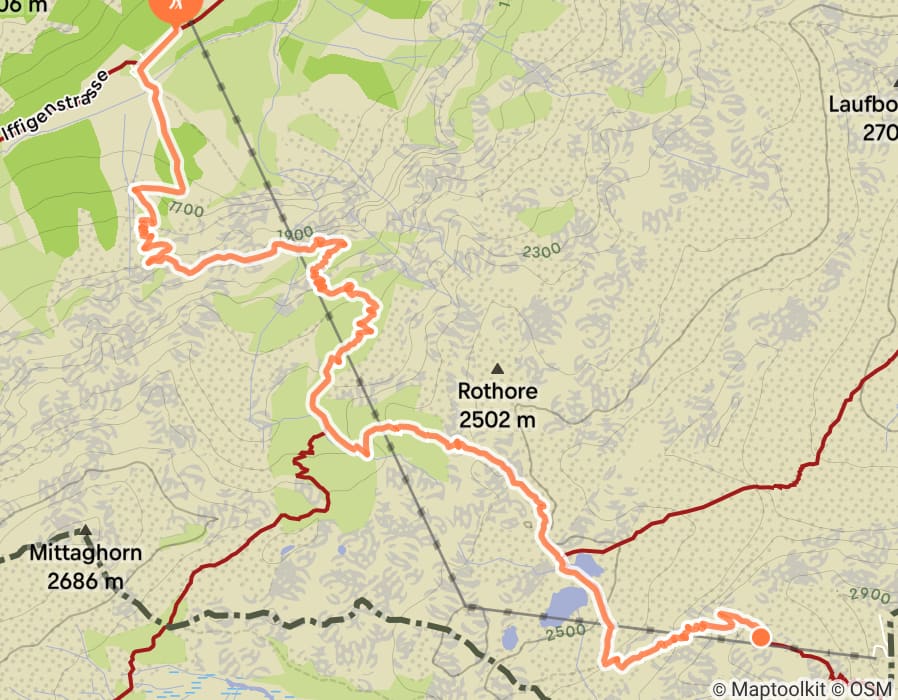 Karte der Tour