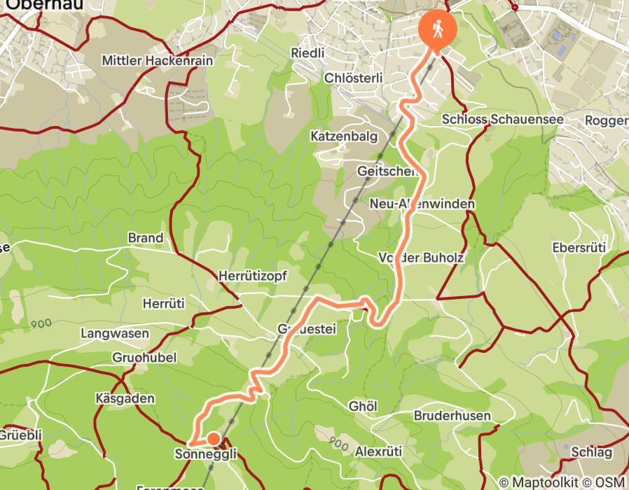 Karte der Tour