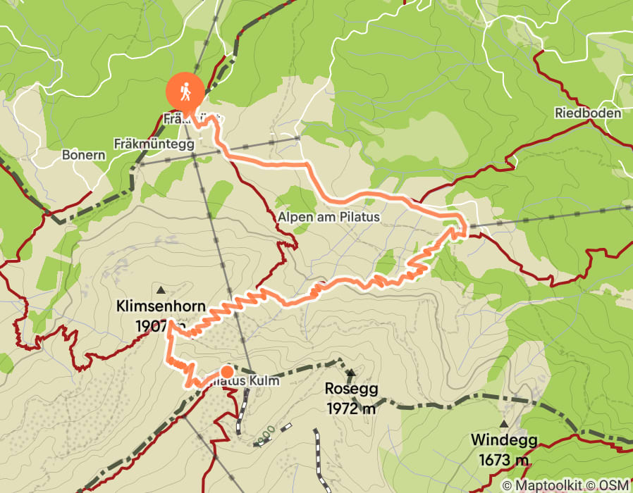 Karte der Tour