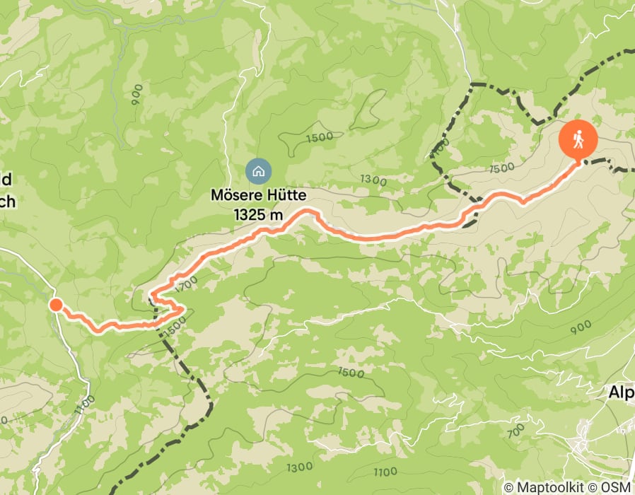 Karte der Tour