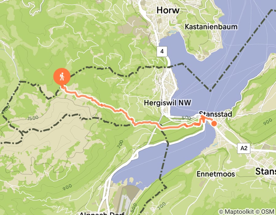 Karte der Tour