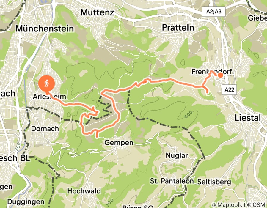 Karte der Tour