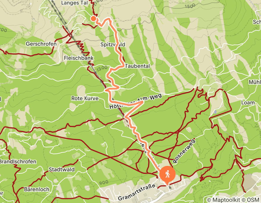 Karte der Tour