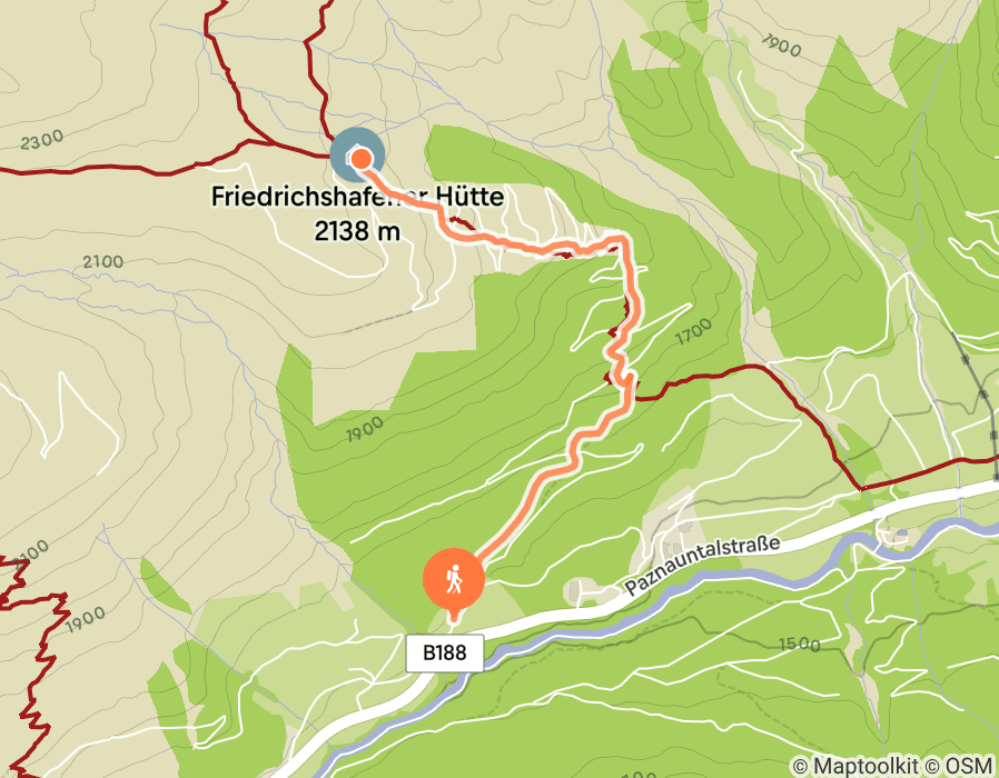 Karte der Tour