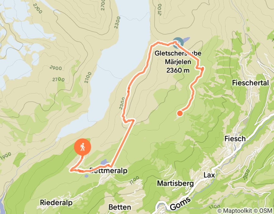 Karte der Tour