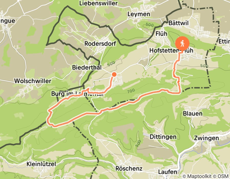 Karte der Tour