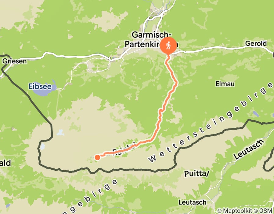 Karte der Tour
