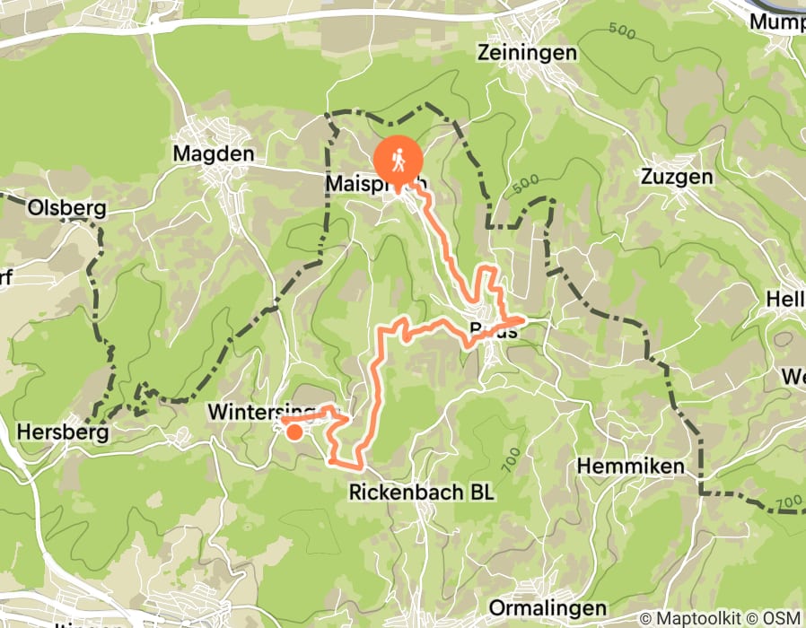 Karte der Tour