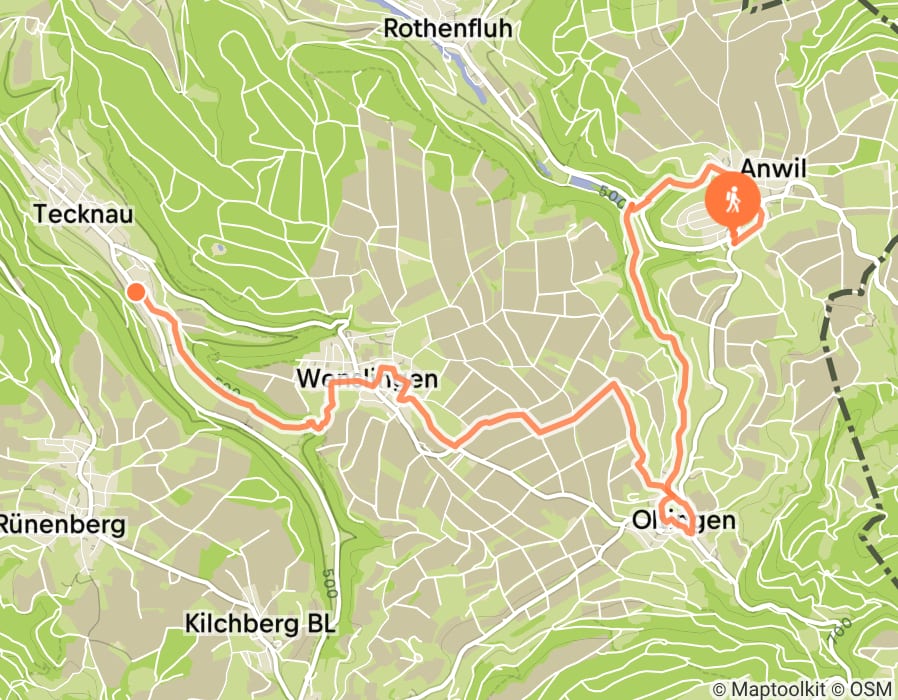 Karte der Tour