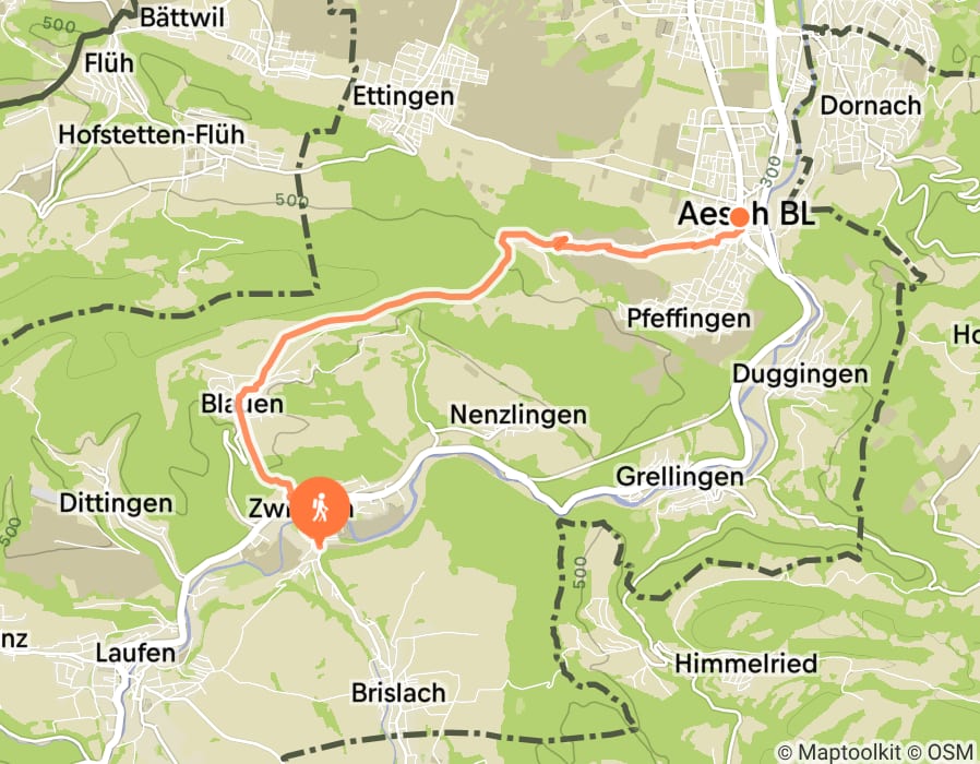 Karte der Tour