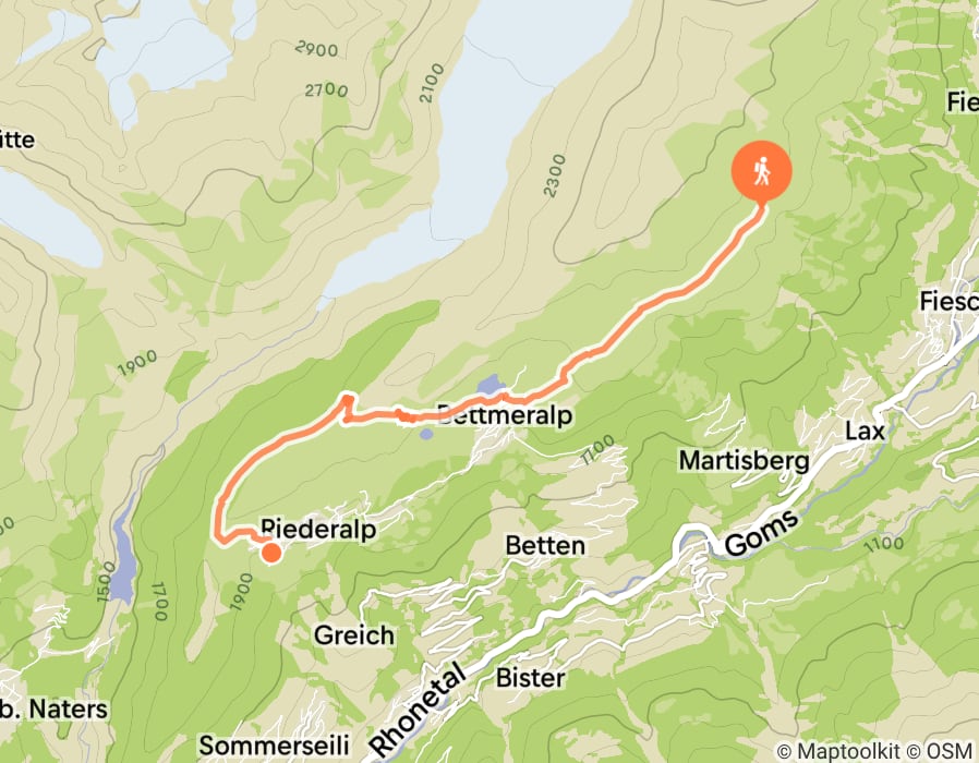 Karte der Tour