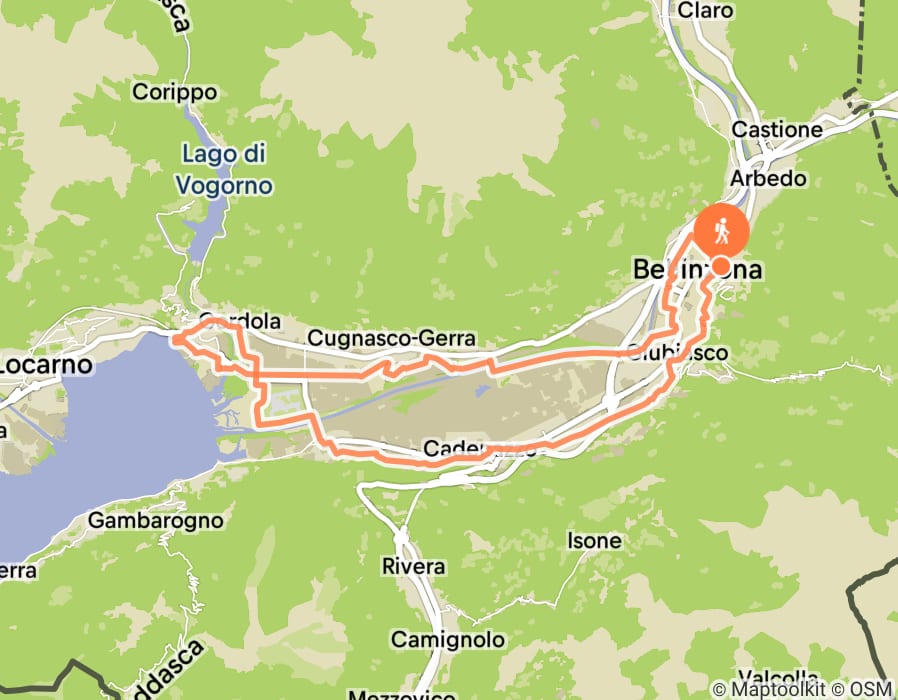 Karte der Tour