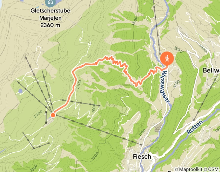 Karte der Tour