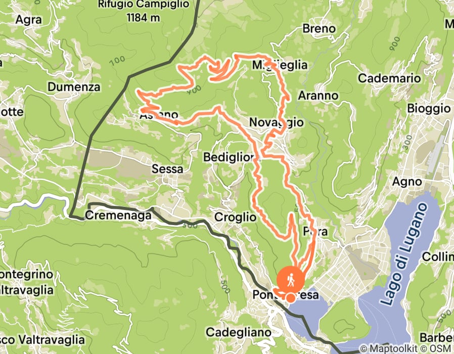 Karte der Tour