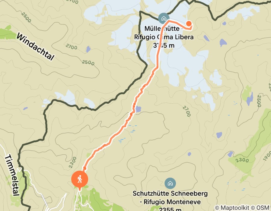 Karte der Tour