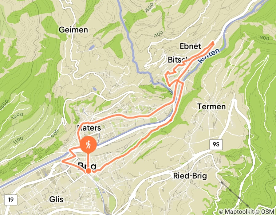 Karte der Tour