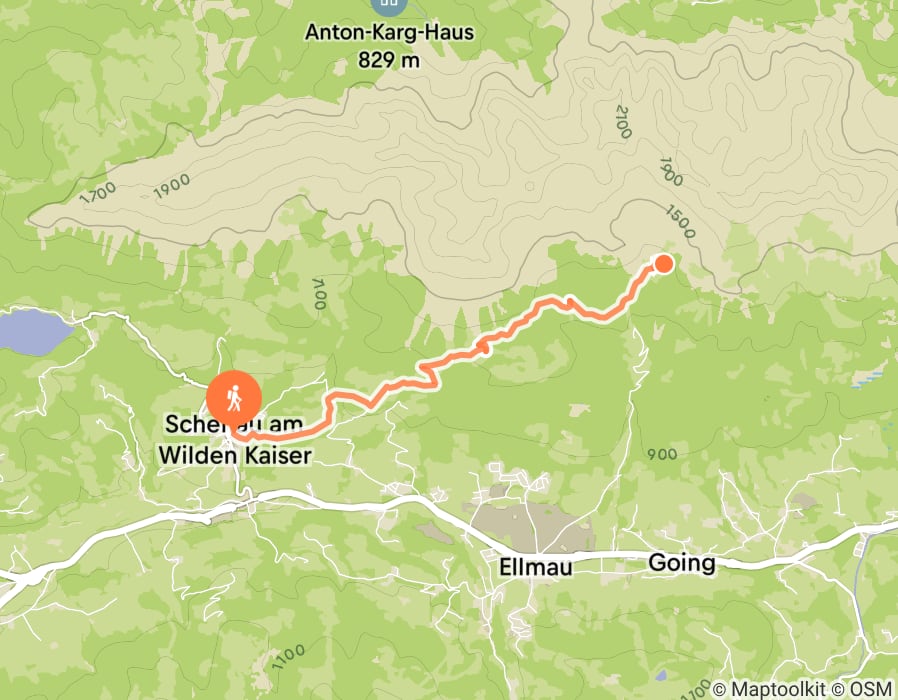 Karte der Tour