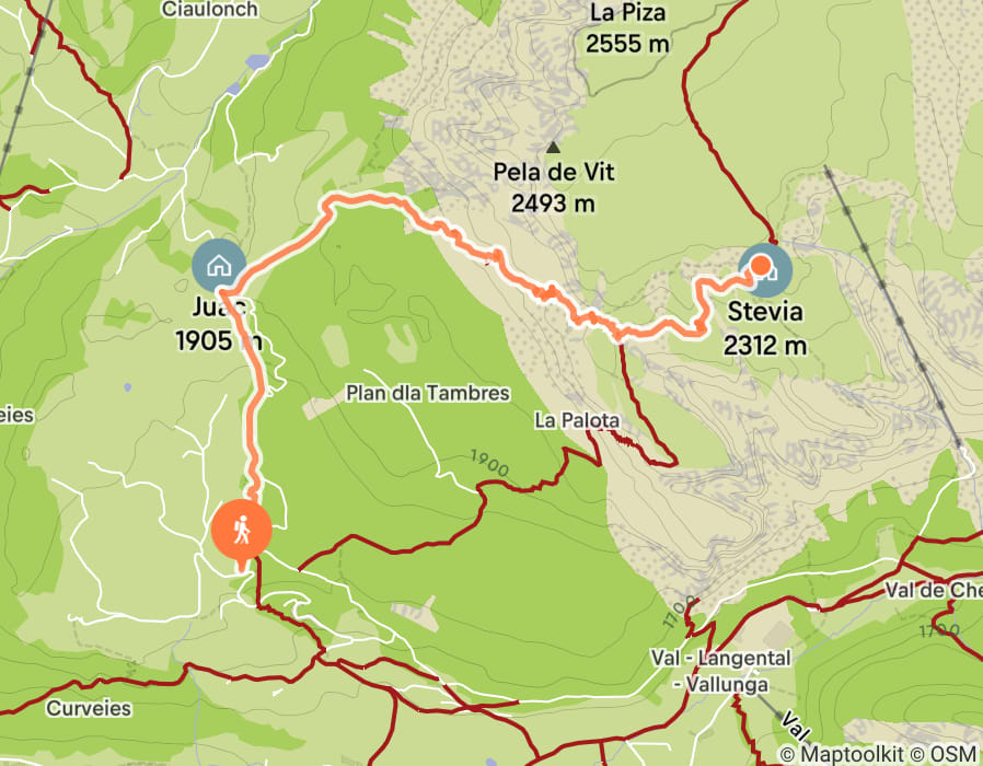 Karte der Tour