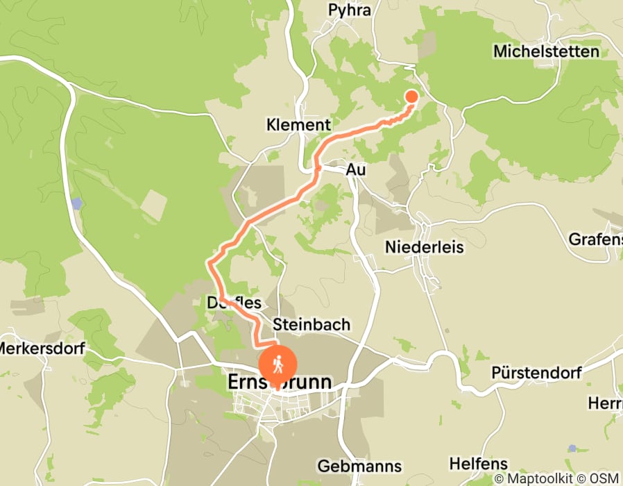 Karte der Tour