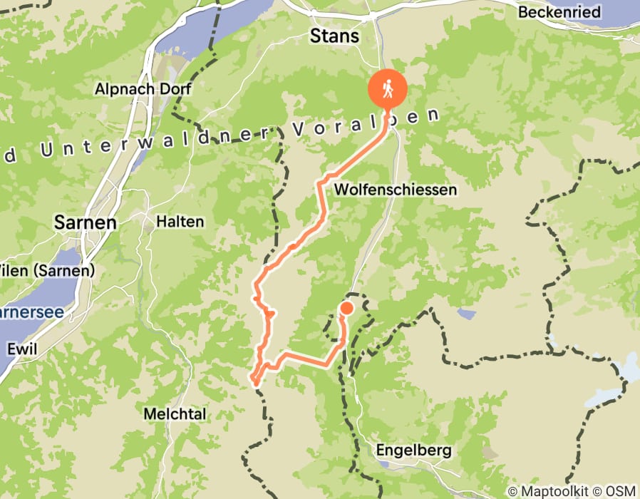 Karte der Tour