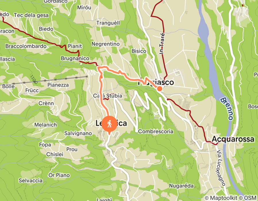 Karte der Tour