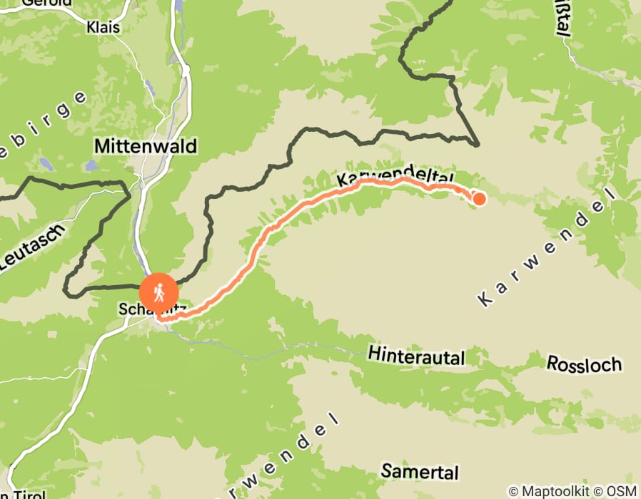 Karte der Tour