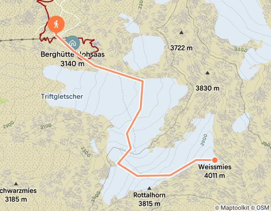 Karte der Tour