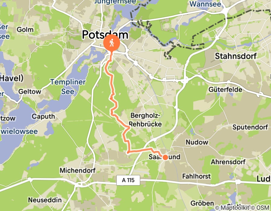 Karte der Tour
