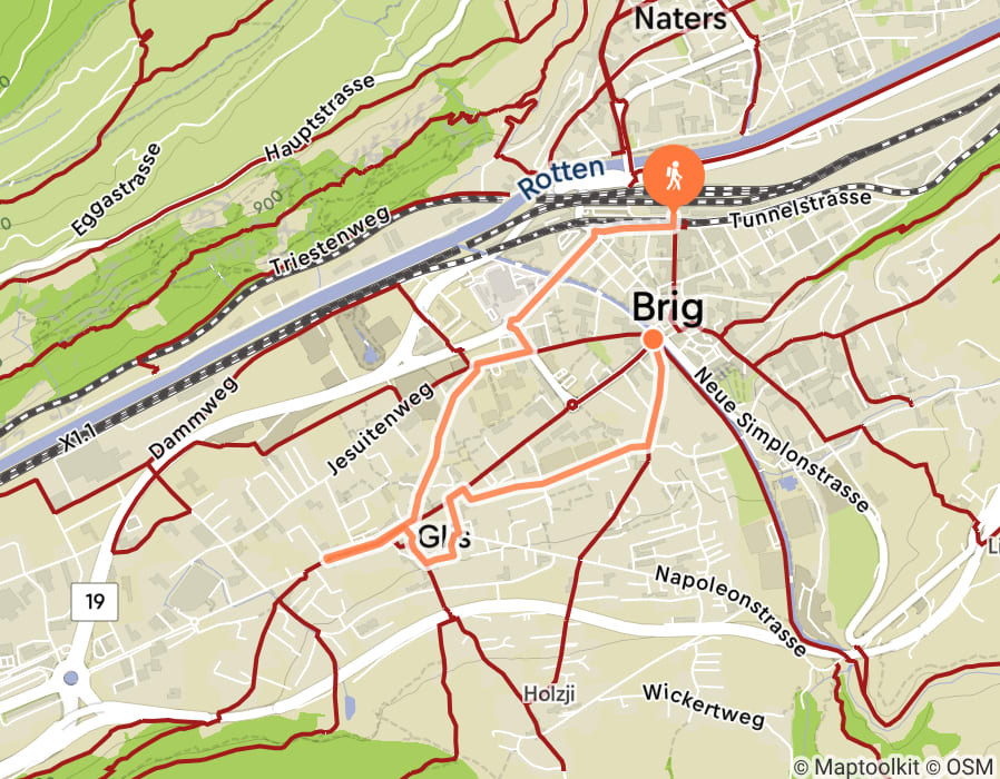Karte der Tour