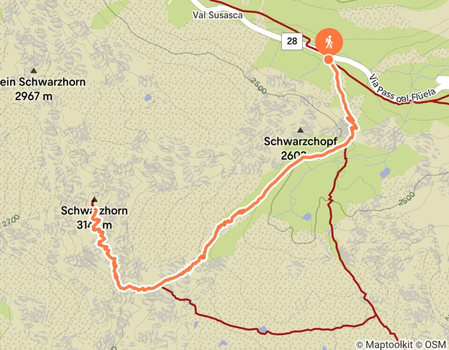 Karte der Tour