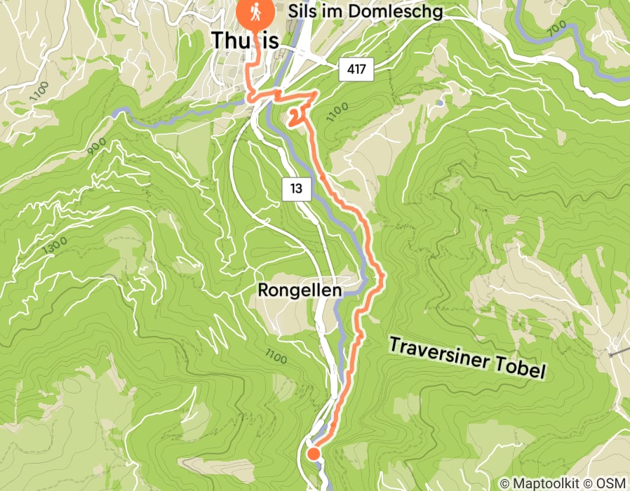Karte der Tour