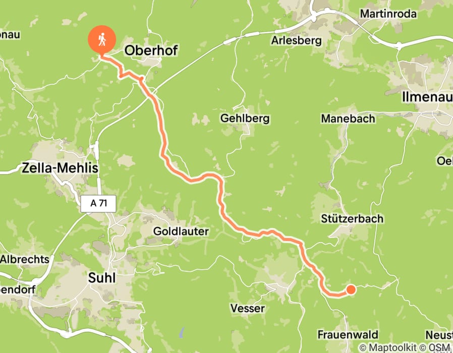 Karte der Tour